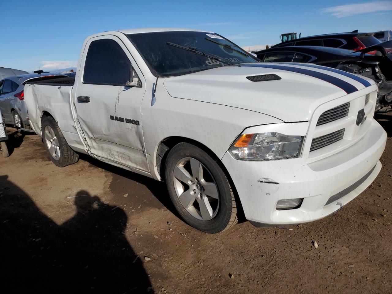 2012 Dodge RAM VIN 3C6JD7CT2CG121949 Copart auction photo, side / rear end damage thumbnail 4