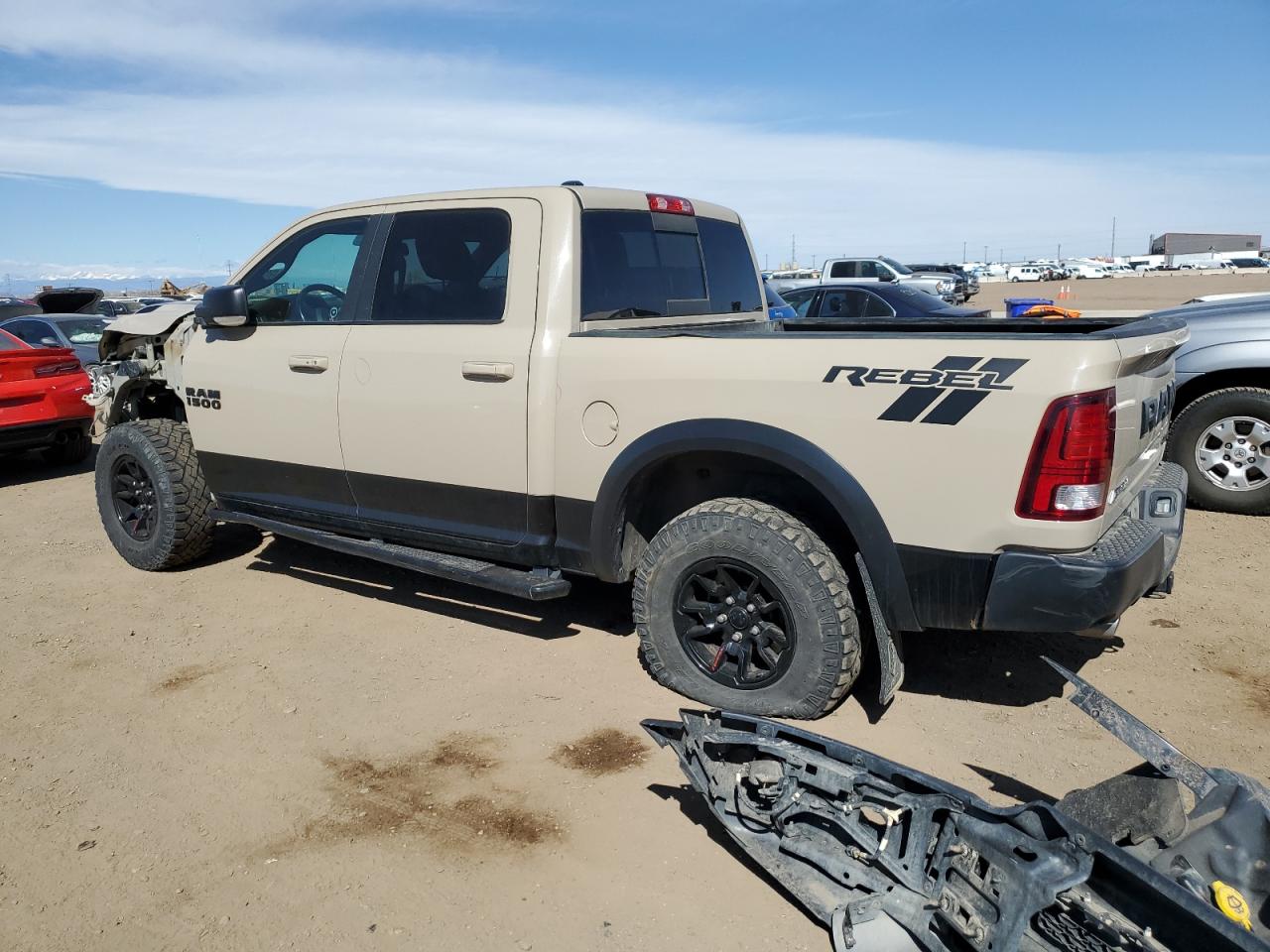 2017 RAM 1500 VIN 1C6RR7YT5HS616398 Copart auction photo, front end damage thumbnail 2