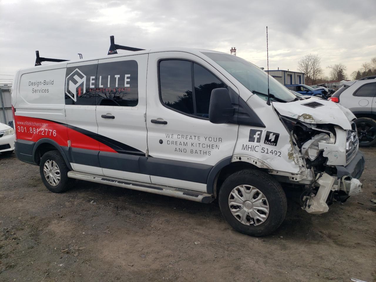 2016 Ford Transit VIN 1FTYR1ZM1GKA70707 Copart auction photo, front end / minor dent/scratches damage thumbnail 4