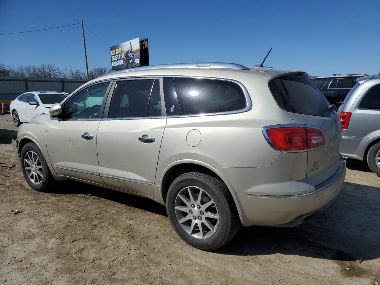 2014 Buick Enclave VIN 5GAKVBKD6EJ368384 Copart auction photo, front end damage thumbnail 2
