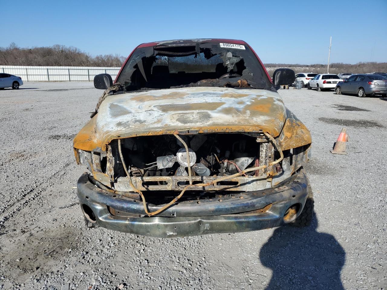 2003 Dodge RAM VIN 1D7KU28D03J518162 Copart auction photo, burn - engine / burn damage thumbnail 5