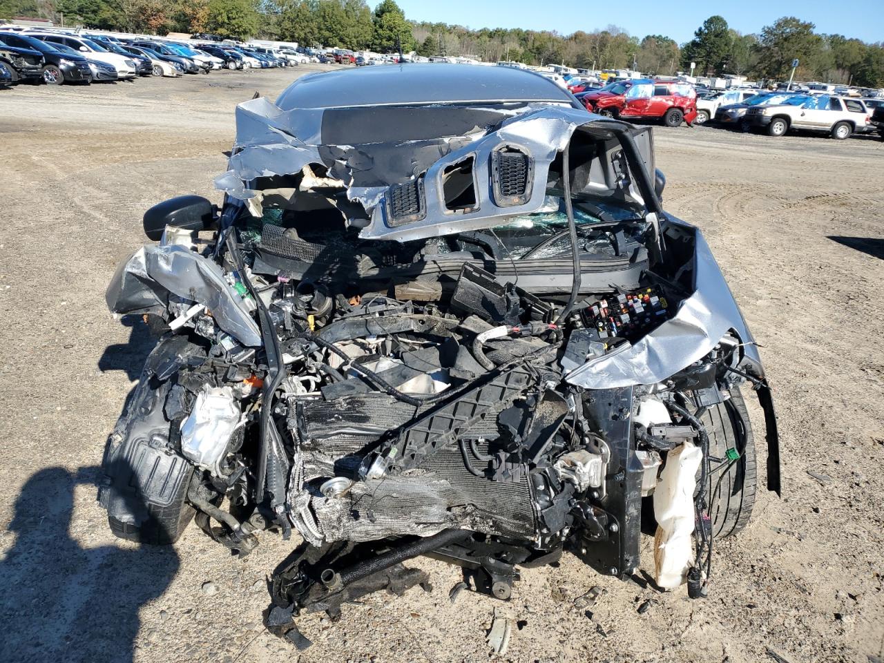 2014 Jeep Grand Cherokee VIN 1C4PJLAB0EW163474 Copart auction photo, front end / side damage thumbnail 5