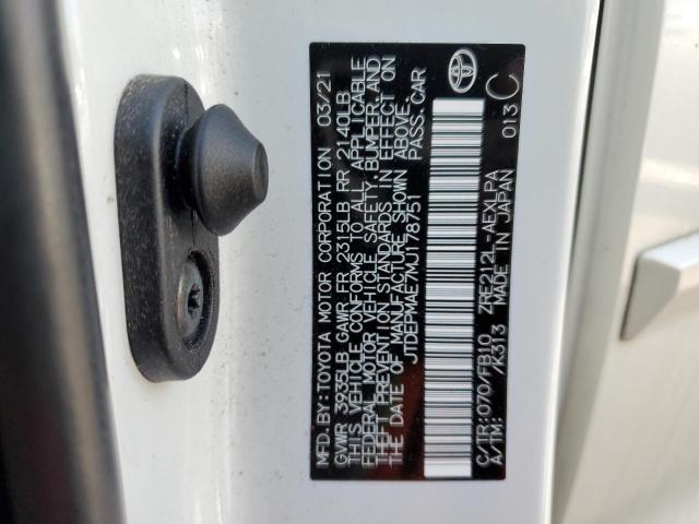 2021 Toyota Corolla VIN JTDEPMAE7MJ178751 Copart auction photo, undercarriage / front end damage thumbnail 12