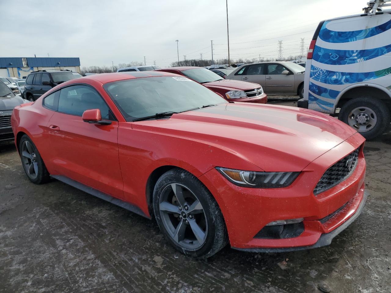 2016 Ford Mustang VIN 1FA6P8AM8G5205879 Copart auction photo, side / front end damage thumbnail 4