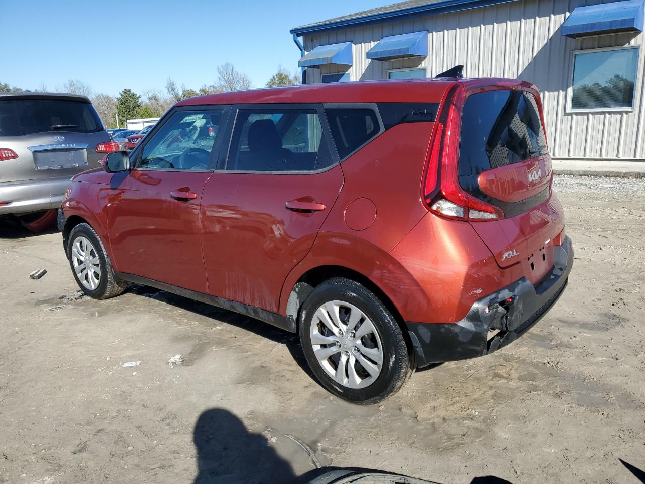 2022 KIA Soul VIN KNDJ23AU0N7820496 Copart auction photo, front end / side damage thumbnail 2