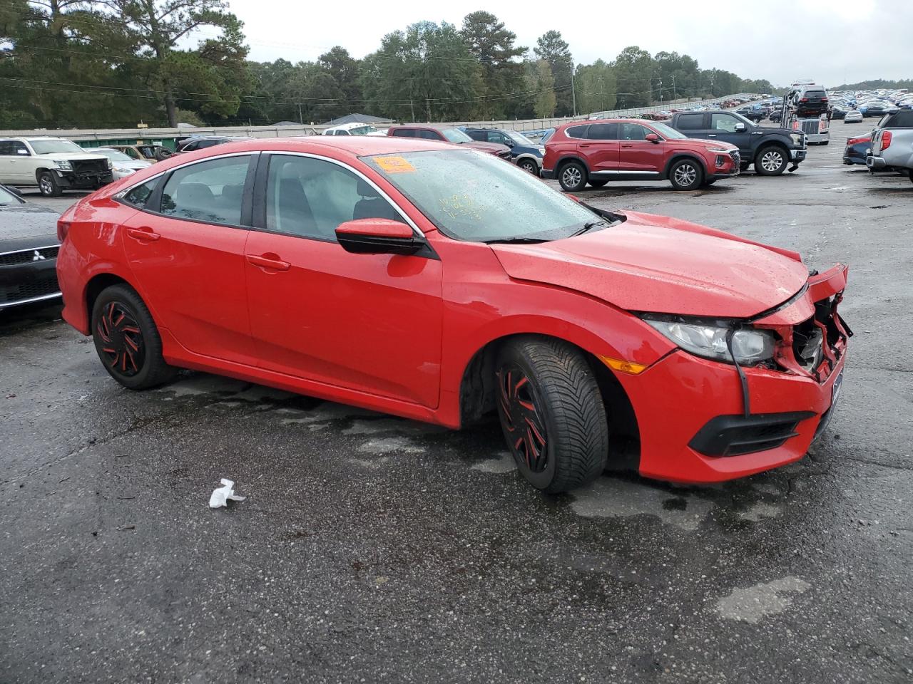 2016 Honda Civic VIN 2HGFC2F53GH553393 Copart auction photo, front end damage thumbnail 4