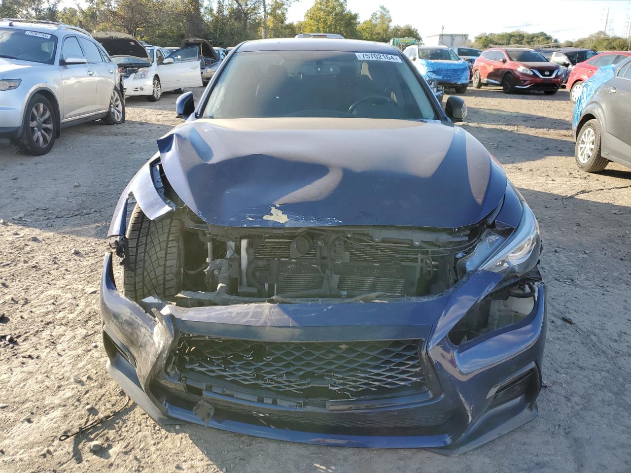 2018 Infiniti Q50 VIN JN1EV7AR9JM444634 Copart auction photo, front end / minor dent/scratches damage thumbnail 5