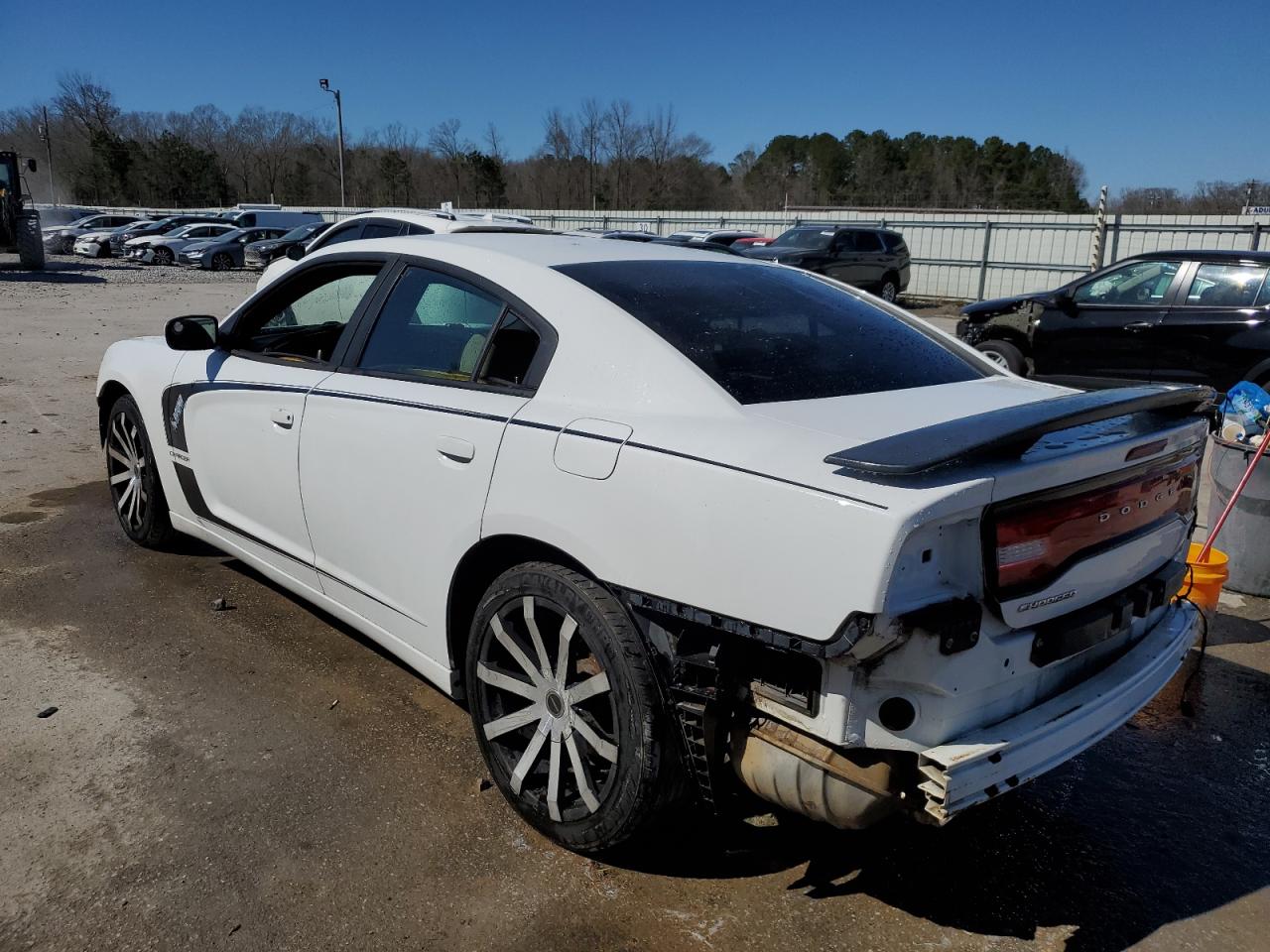 2014 Dodge Charger VIN 2C3CDXBG2EH238685 Copart auction photo, front end / rear end damage thumbnail 2