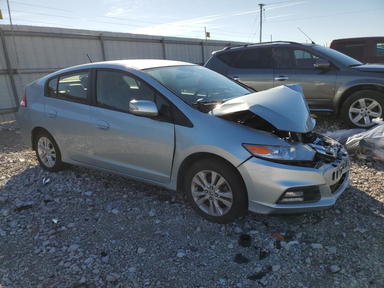 2013 Honda Insight VIN JHMZE2H77DS003671 Copart auction photo, front end damage thumbnail 4
