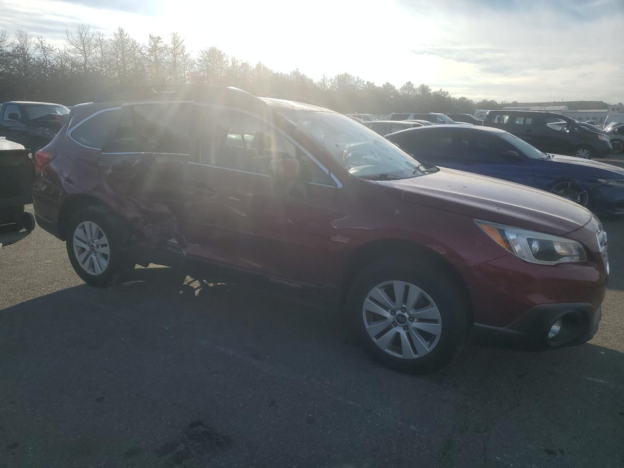 2017 Subaru Outback VIN 4S4BSACC6H3279796 Copart auction photo, all over damage thumbnail 4