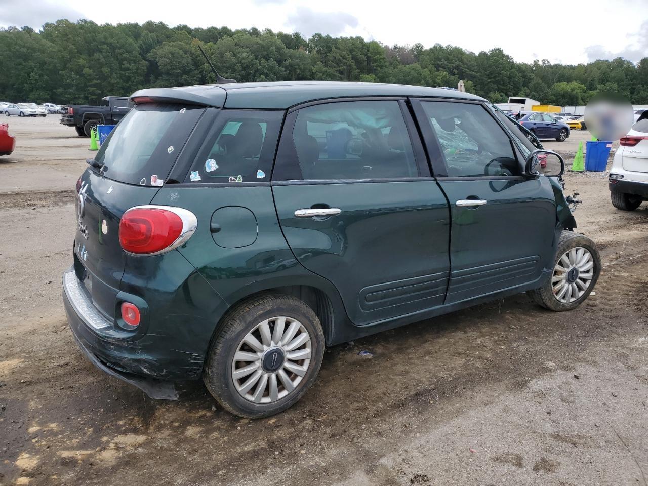 2014 Fiat 500 VIN ZFBCFABH9EZ021892 Copart auction photo, front end / side damage thumbnail 3