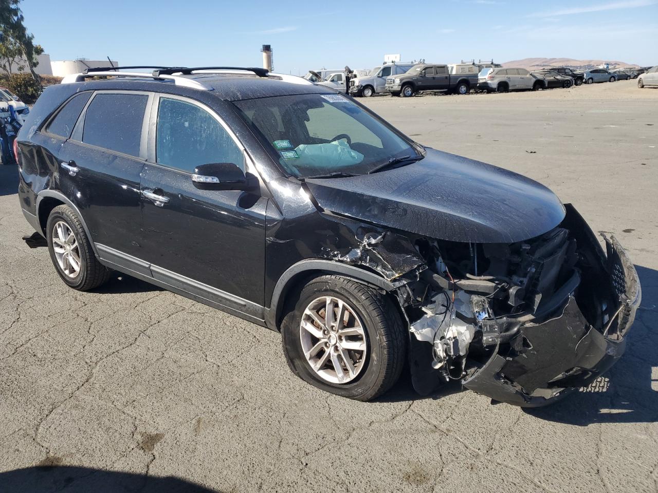 2014 KIA Sorento VIN 5XYKT4A68EG498203 Copart auction photo, all over damage thumbnail 4