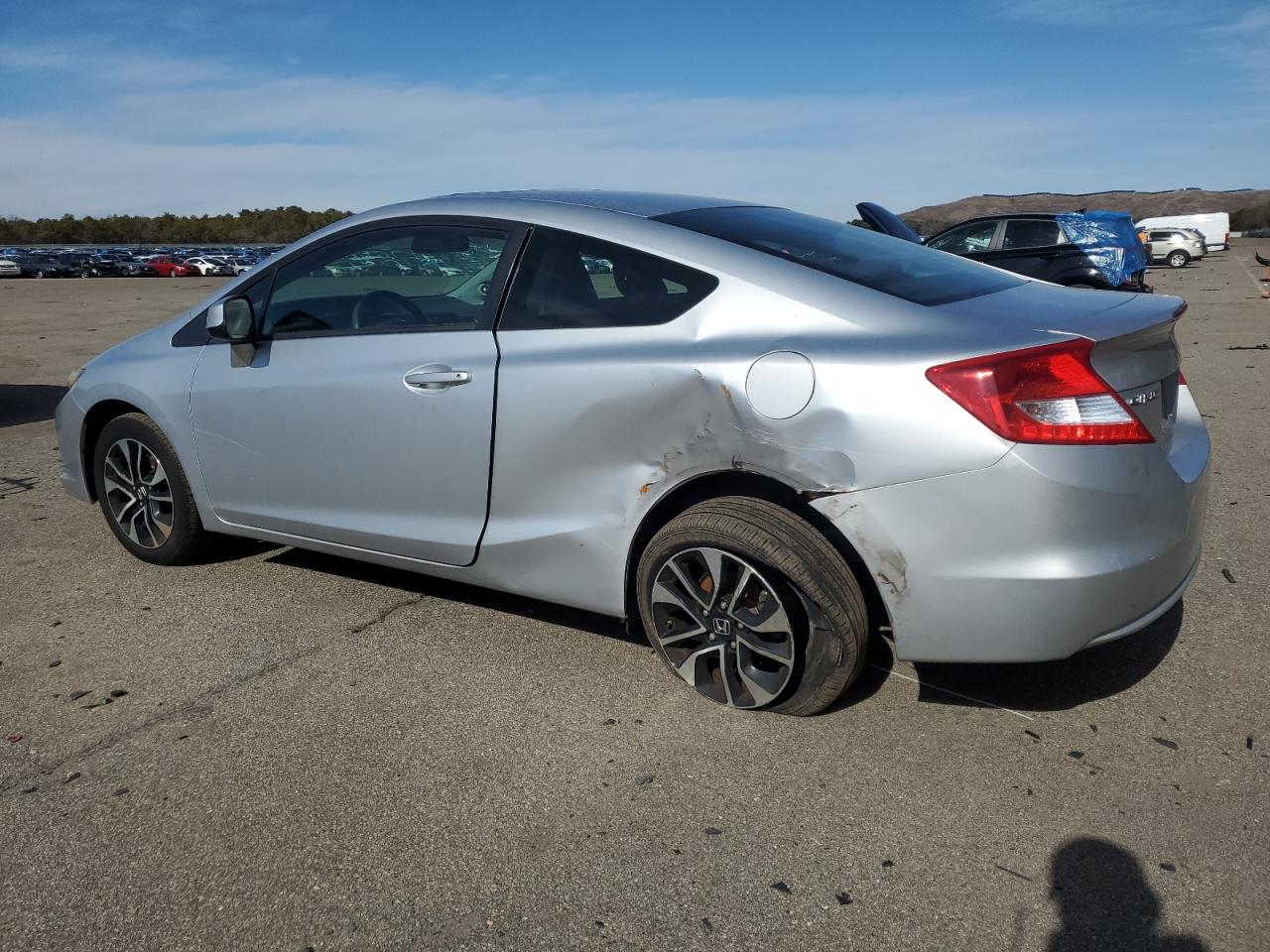 2013 Honda Civic VIN 2HGFG3B86DH505893 Copart auction photo, rear end / front end damage thumbnail 2