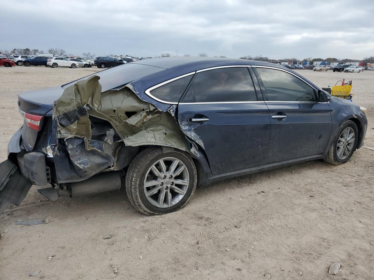 2014 Toyota Avalon VIN 4T1BK1EB5EU096948 Copart auction photo, side / rear end damage thumbnail 3
