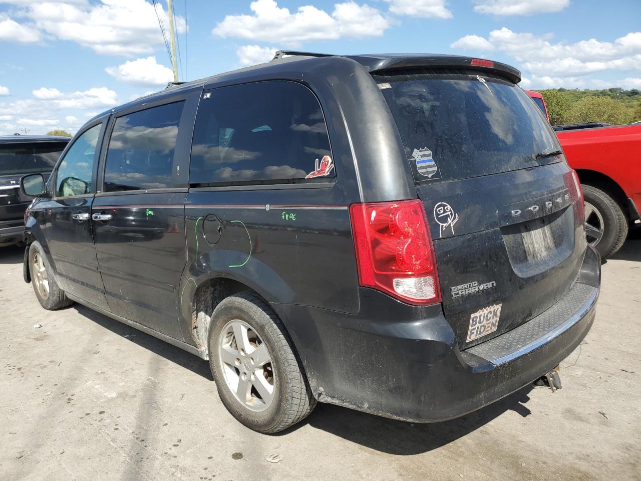 2013 Dodge Caravan VIN 2C4RDGCG5DR575994 Copart auction photo, front end damage thumbnail 2