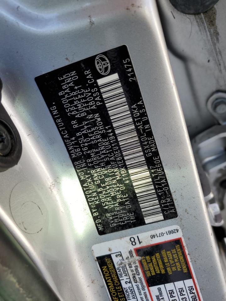 2014 Toyota Avalon VIN 4T1BK1EB0EU119441 Copart auction photo, water/flood damage thumbnail 13