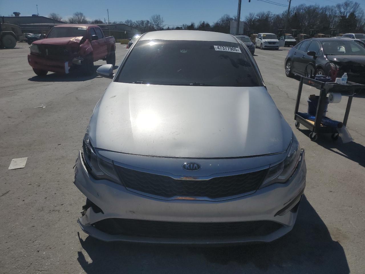 2020 KIA Optima VIN 5XXGT4L33LG428649 Copart auction photo, front end / minor dent/scratches damage thumbnail 5