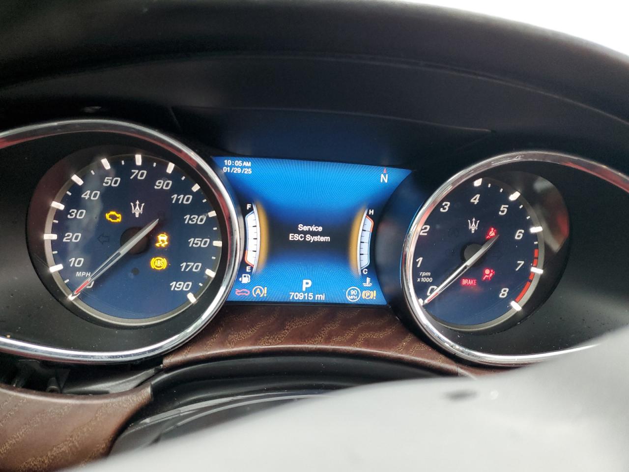 2018 Maserati Quattroporte VIN ZAM56YPL6J1293235 Copart auction photo, front end / side damage thumbnail 9