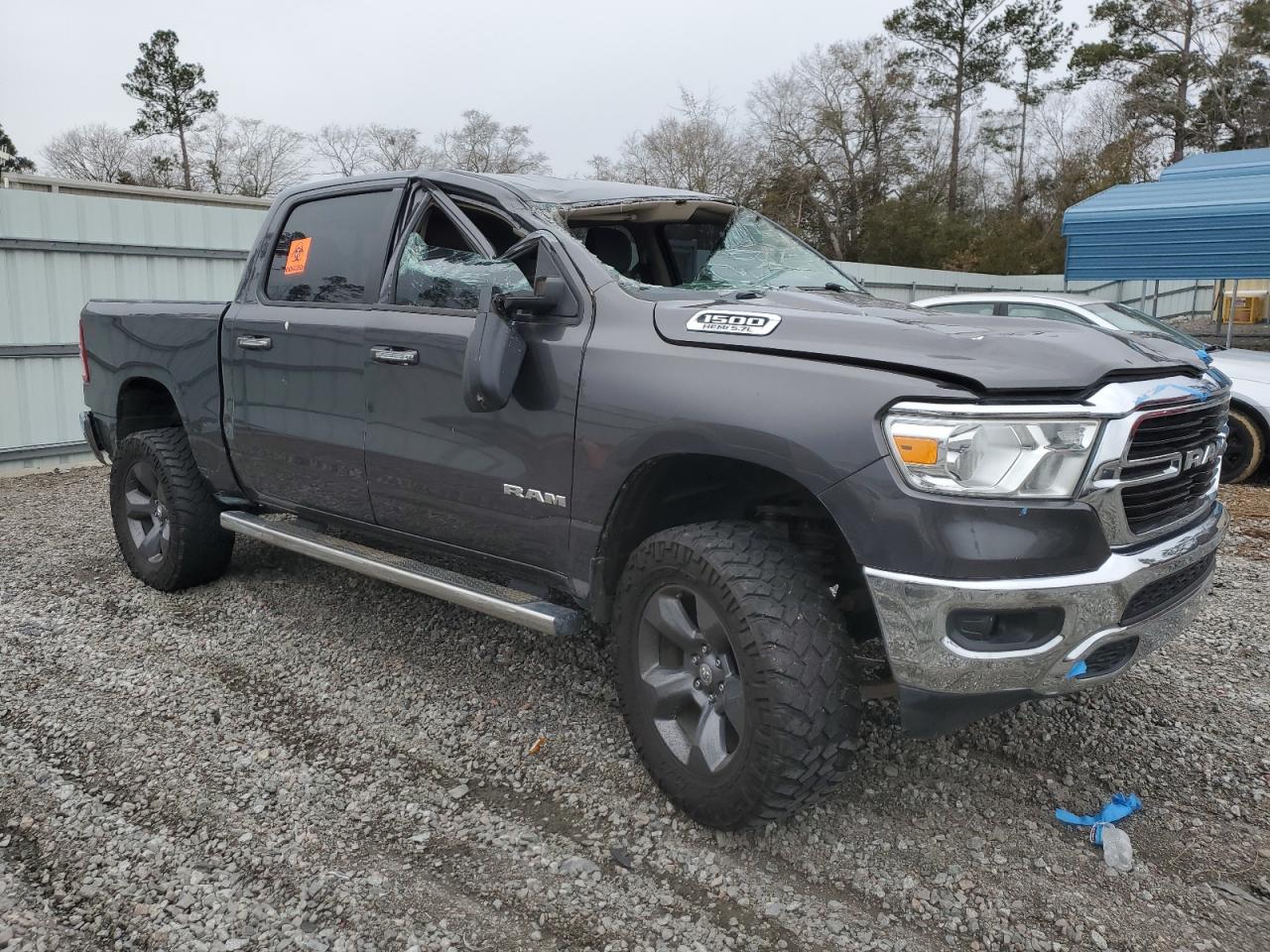 2019 RAM 1500 VIN 1C6SRFFT7KN649407 Copart auction photo, all over damage thumbnail 4