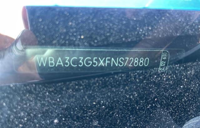 2015 BMW 3er VIN WBA3C3G5XFNS72880 Copart auction photo, normal wear damage thumbnail 10