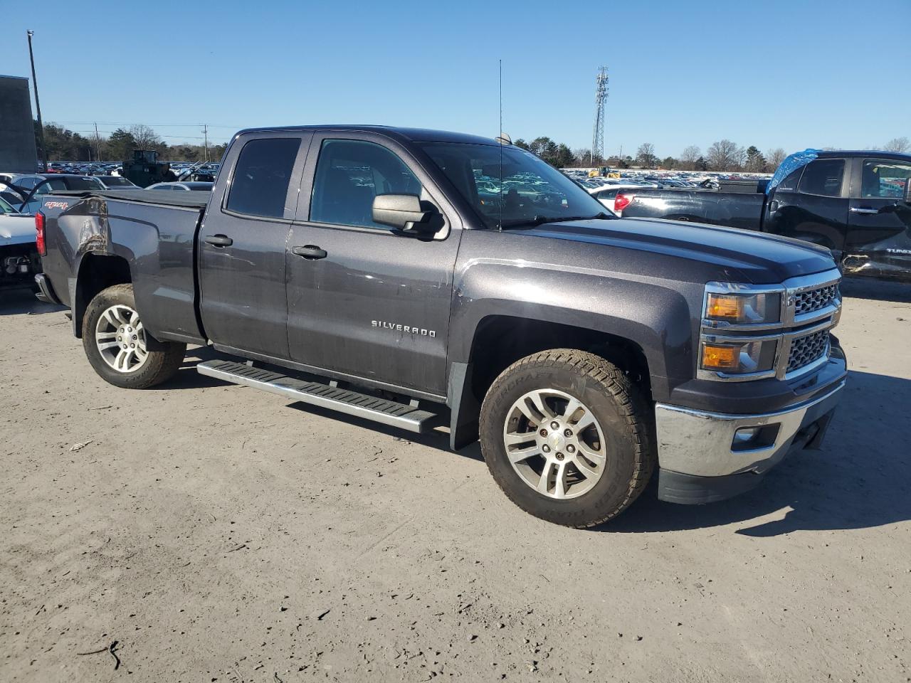 2014 Chevrolet Silverado VIN 1GCVKREC9EZ336319 Copart auction photo, side / rear end damage thumbnail 4