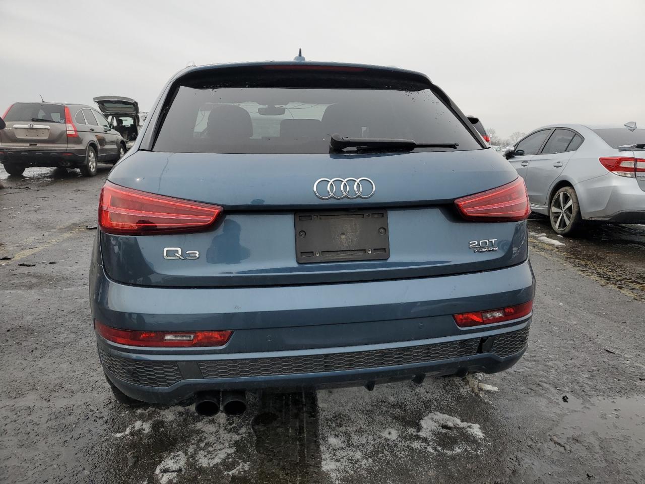 2018 Audi Q3 VIN WA1JCCFSXJR027607 Copart auction photo, side / front end damage thumbnail 6