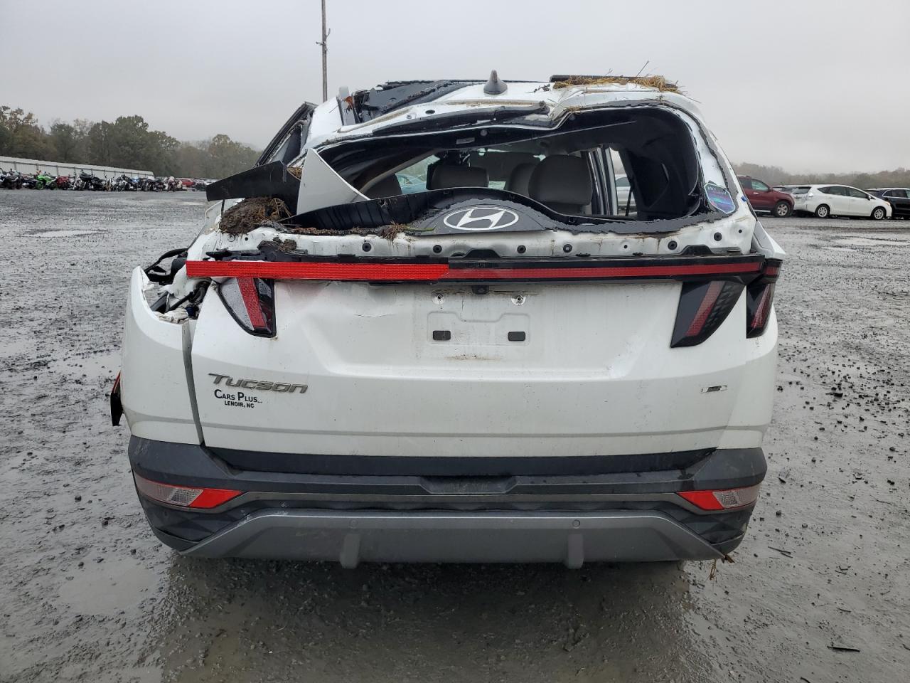 2022 Hyundai Tucson VIN 5NMJECAEXNH062501 Copart auction photo, rollover / all over damage thumbnail 6