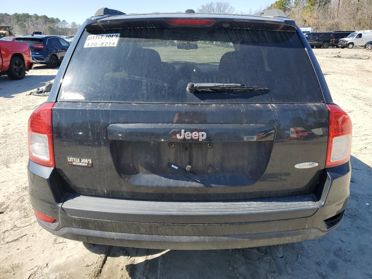 2011 Jeep Compass VIN 1J4NT1FAXBD165742 Copart auction photo, front end / side damage thumbnail 6