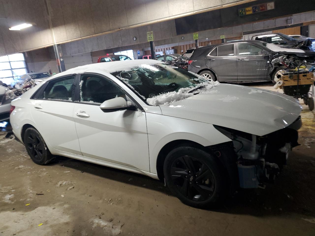 2021 Hyundai Elantra VIN 5NPLS4AG7MH039591 Copart auction photo, front end / minor dent/scratches damage thumbnail 4
