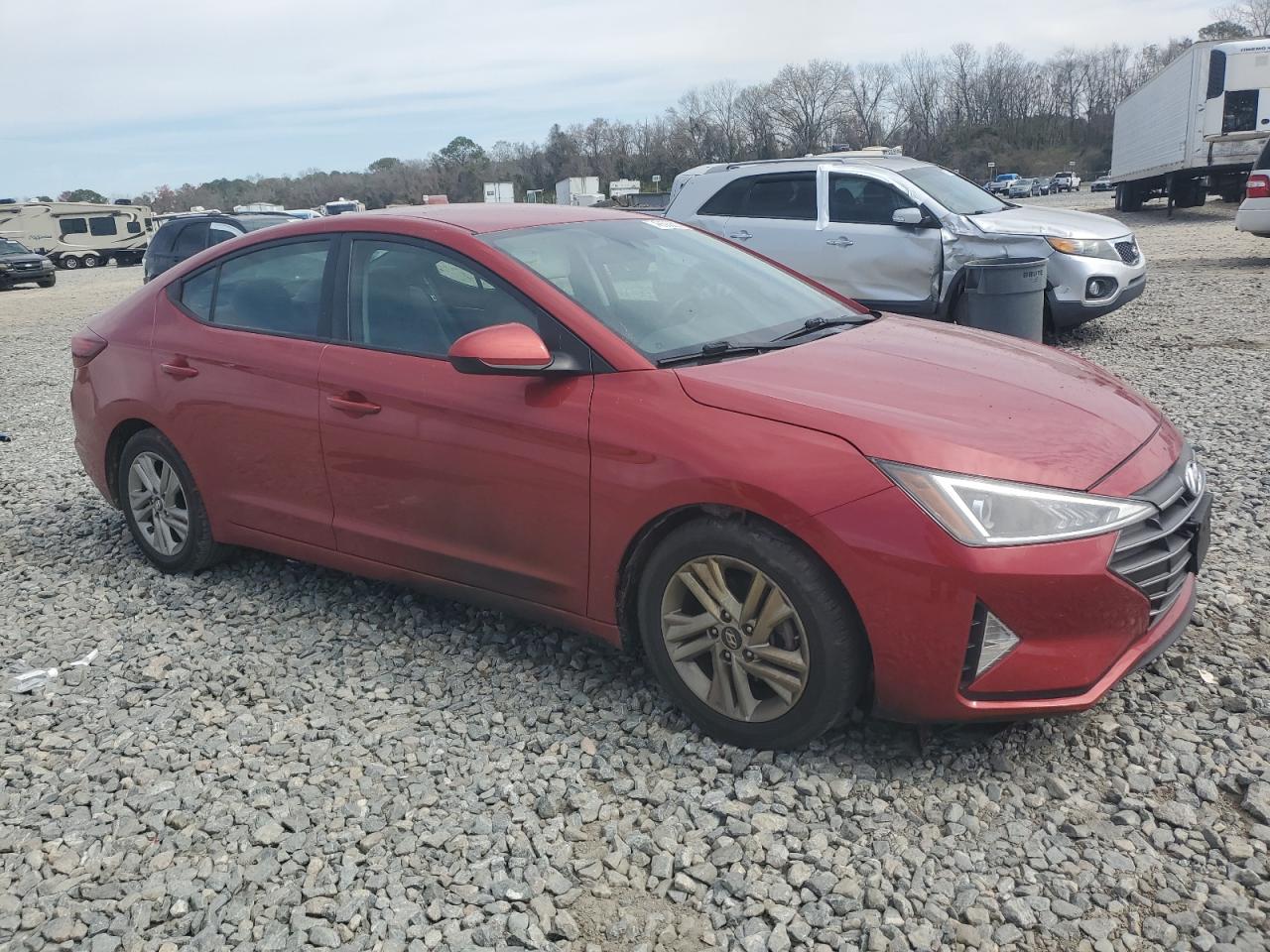 2019 Hyundai Elantra VIN 5NPD84LF5KH418416 Copart auction photo, rear end / side damage thumbnail 4
