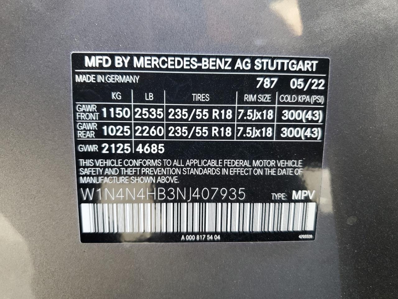 2022 Mercedes-Benz GLA-klasse VIN W1N4N4HB3NJ407935 Copart auction photo, front end damage thumbnail 13