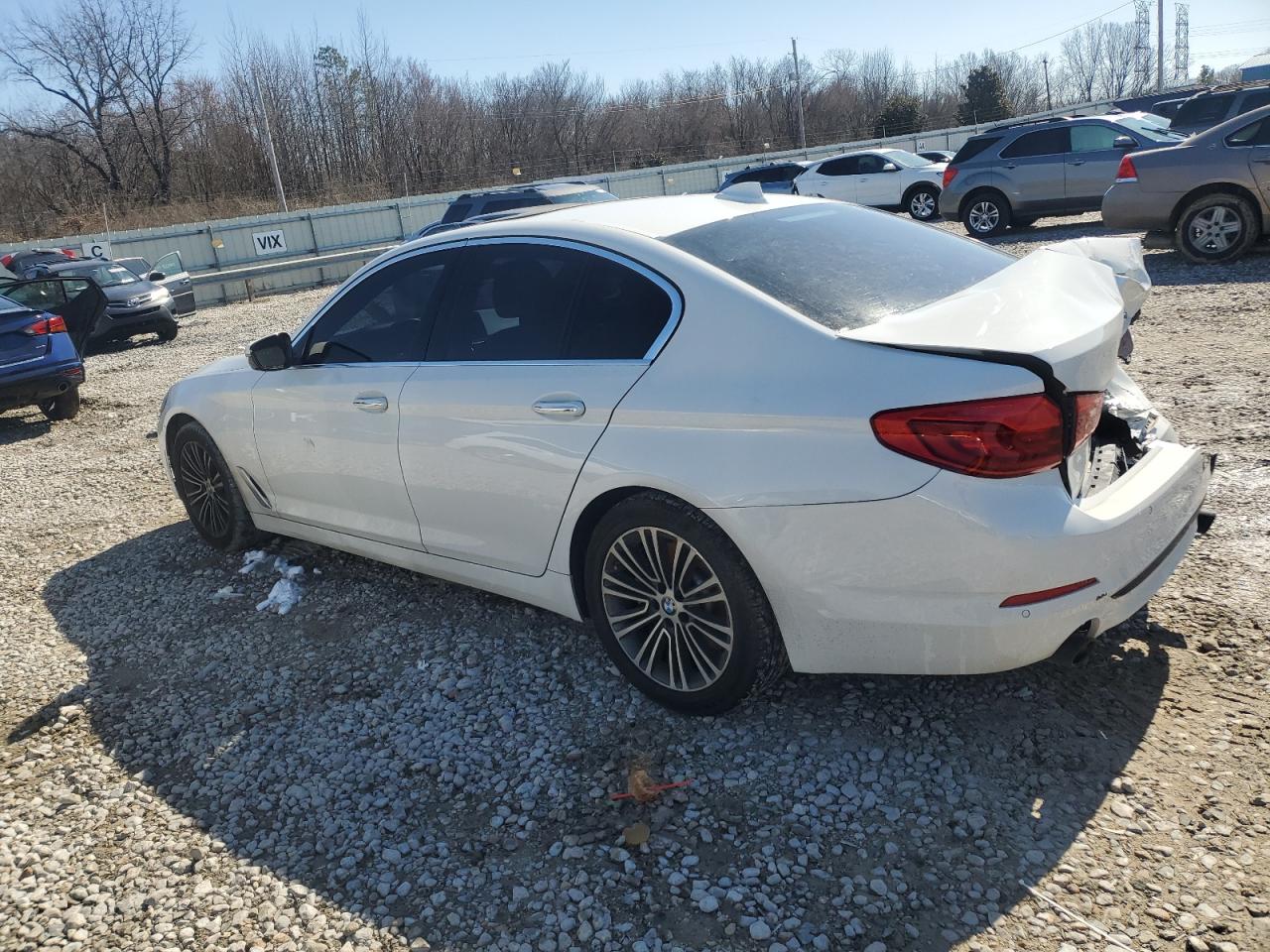 2018 BMW 5er VIN WBAJA5C56JWA37008 Copart auction photo, rear end / minor dent/scratches damage thumbnail 2