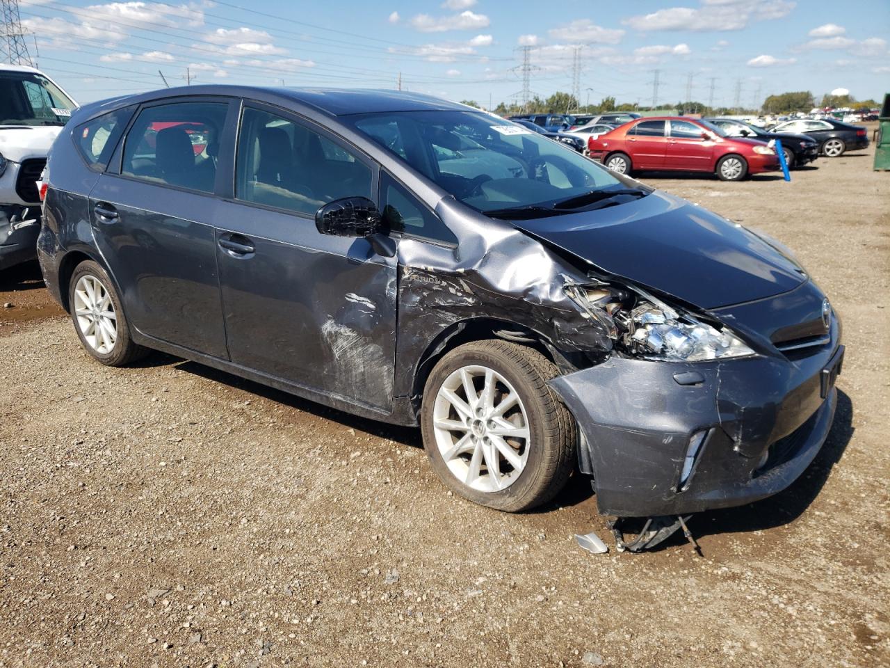 2012 Toyota Prius VIN JTDZN3EU2C3164651 Copart auction photo, all over / undercarriage damage thumbnail 4