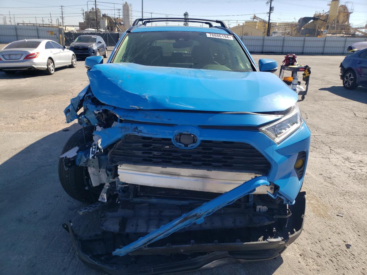 2020 Toyota RAV 4 VIN JTMA1RFV2LD055846 Copart auction photo, front end damage thumbnail 5