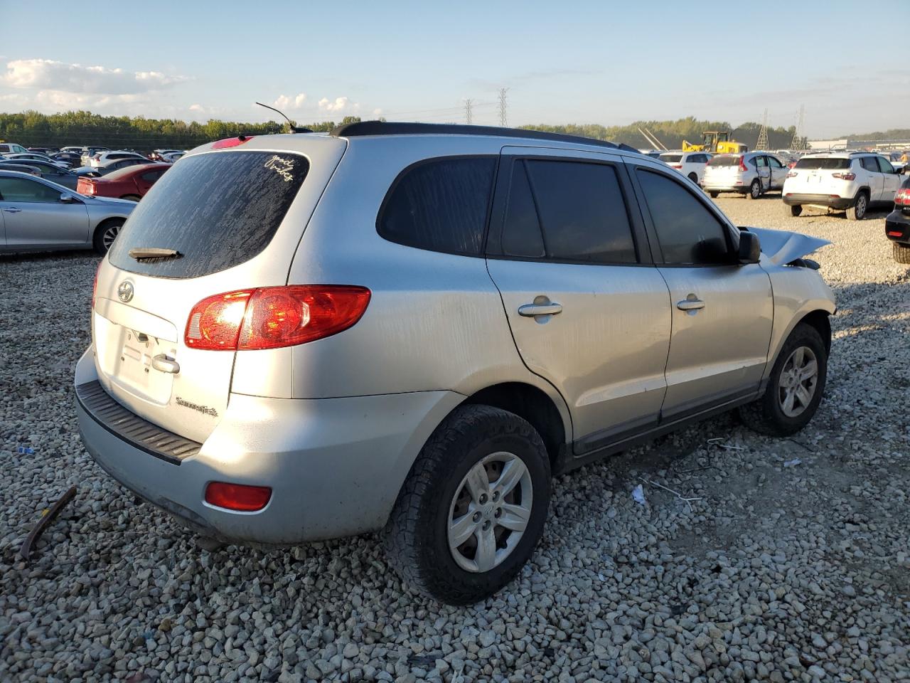 2009 Hyundai Santa Fe VIN 5NMSG13D99H330564 Copart auction photo, front end / side damage thumbnail 3