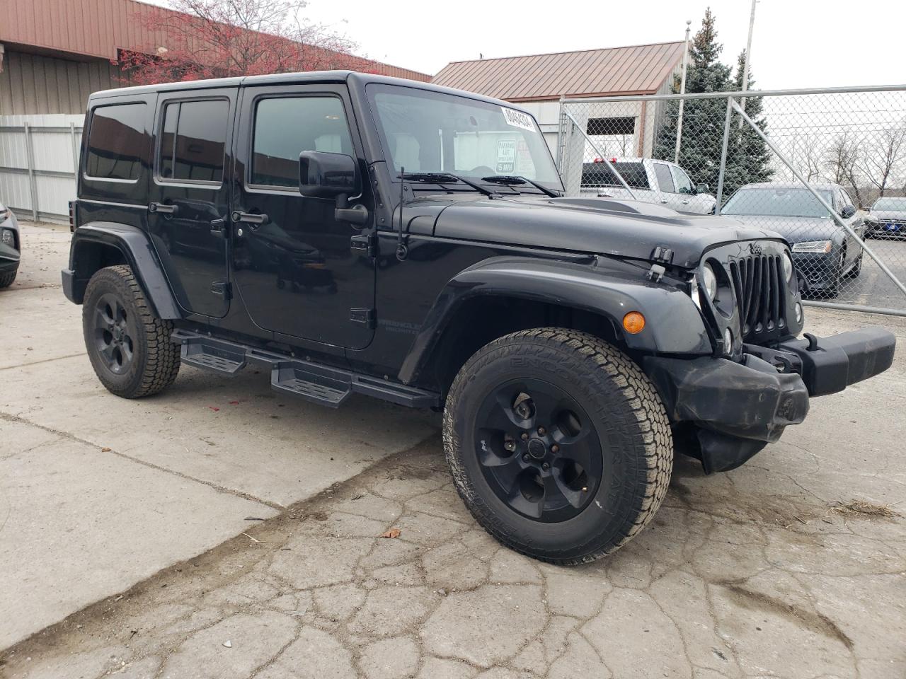 2015 Jeep Wrangler VIN 1C4BJWEG3FL756928 Copart auction photo, front end / side damage thumbnail 4