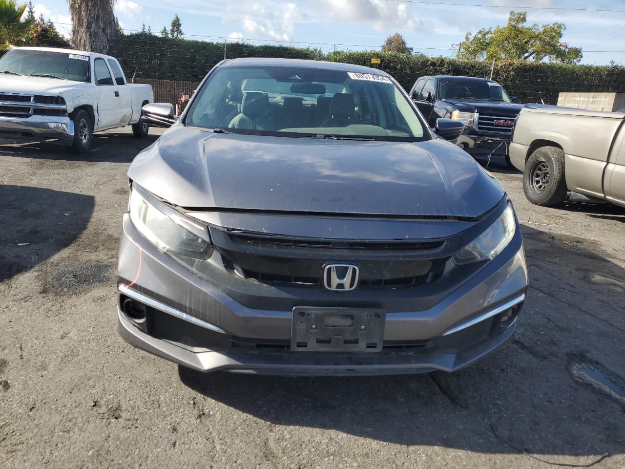2019 Honda Civic VIN 19XFC1F30KE206485 Copart auction photo, front end / side damage thumbnail 5