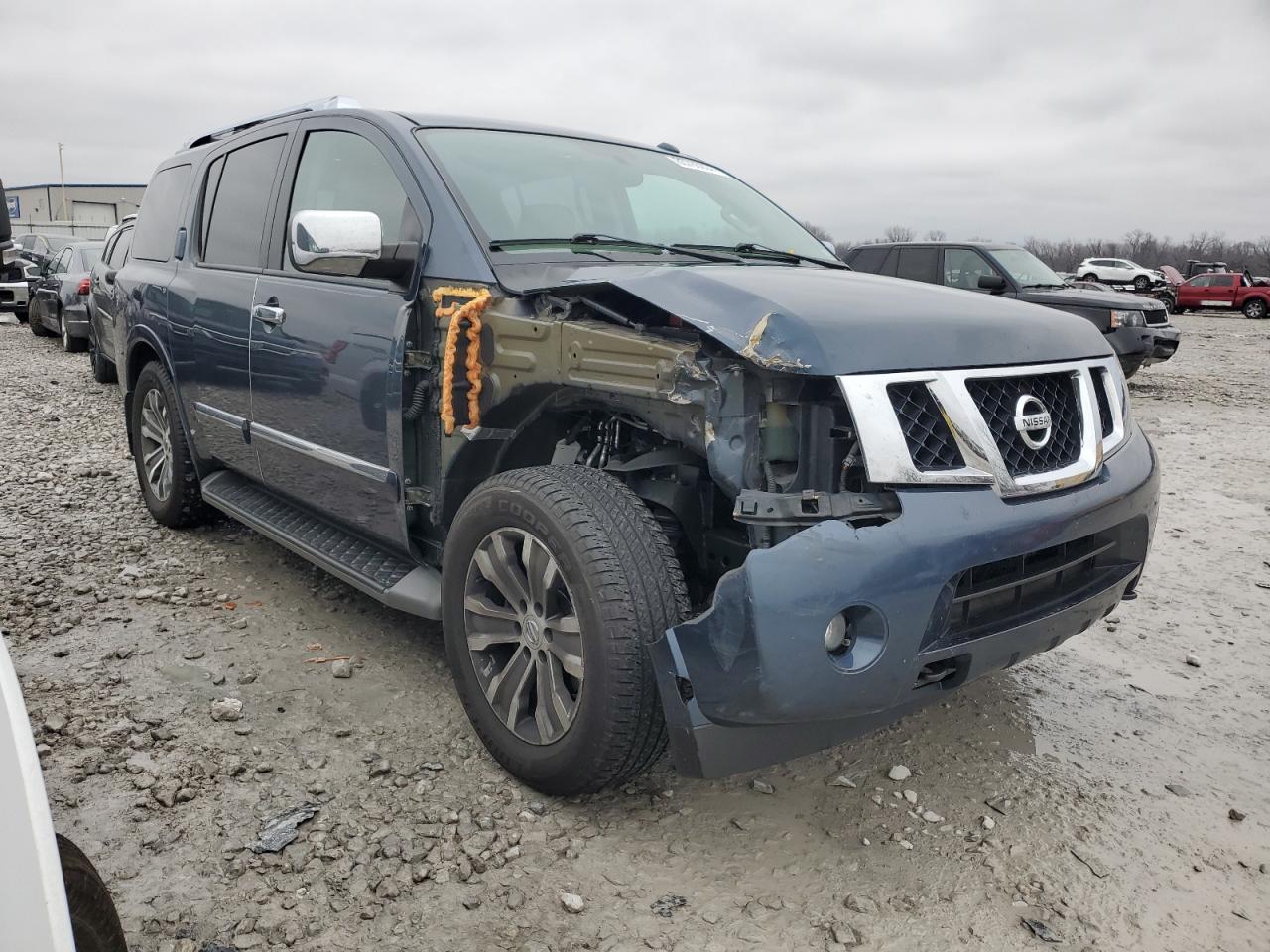 2015 Nissan Armada VIN 5N1BA0NC1FN615320 Copart auction photo, all over / front end damage thumbnail 4