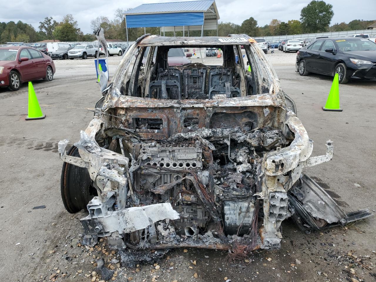 2019 Volvo XC90 VIN YV4A22PK7K1450529 Copart auction photo, burn damage thumbnail 5