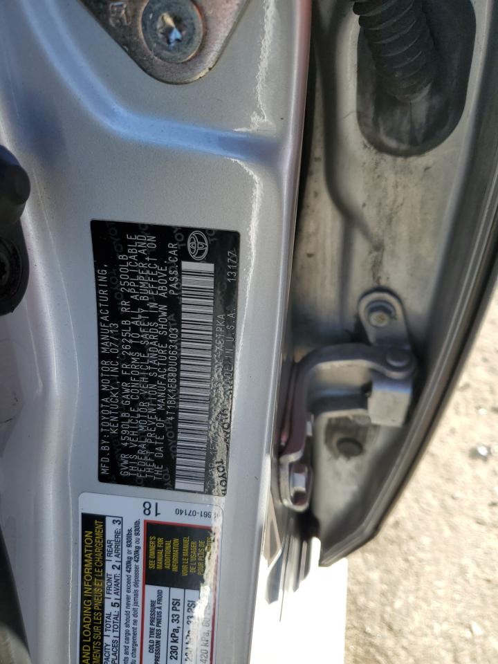 2013 Toyota Avalon VIN 4T1BK1EB8DU063103 Copart auction photo, front end damage thumbnail 12