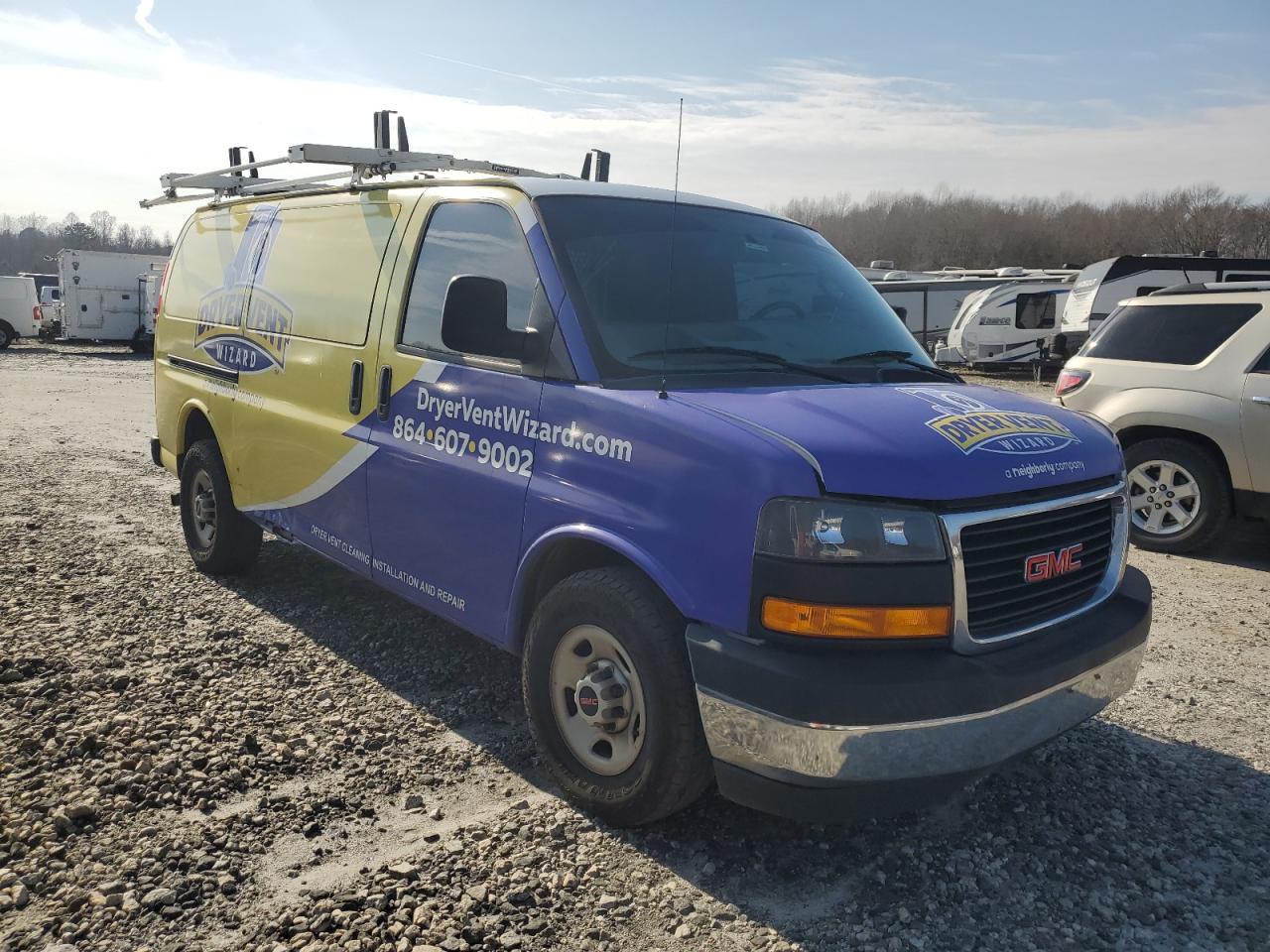 2018 GMC Savana VIN 1GTW7AFG3J1902783 Copart auction photo, side damage thumbnail 4