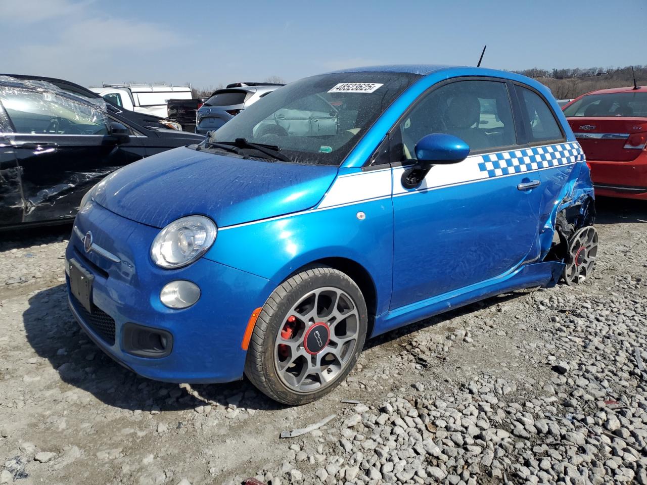 2015 Fiat 500 VIN 3C3CFFBR3FT560654 - Copart auction photo