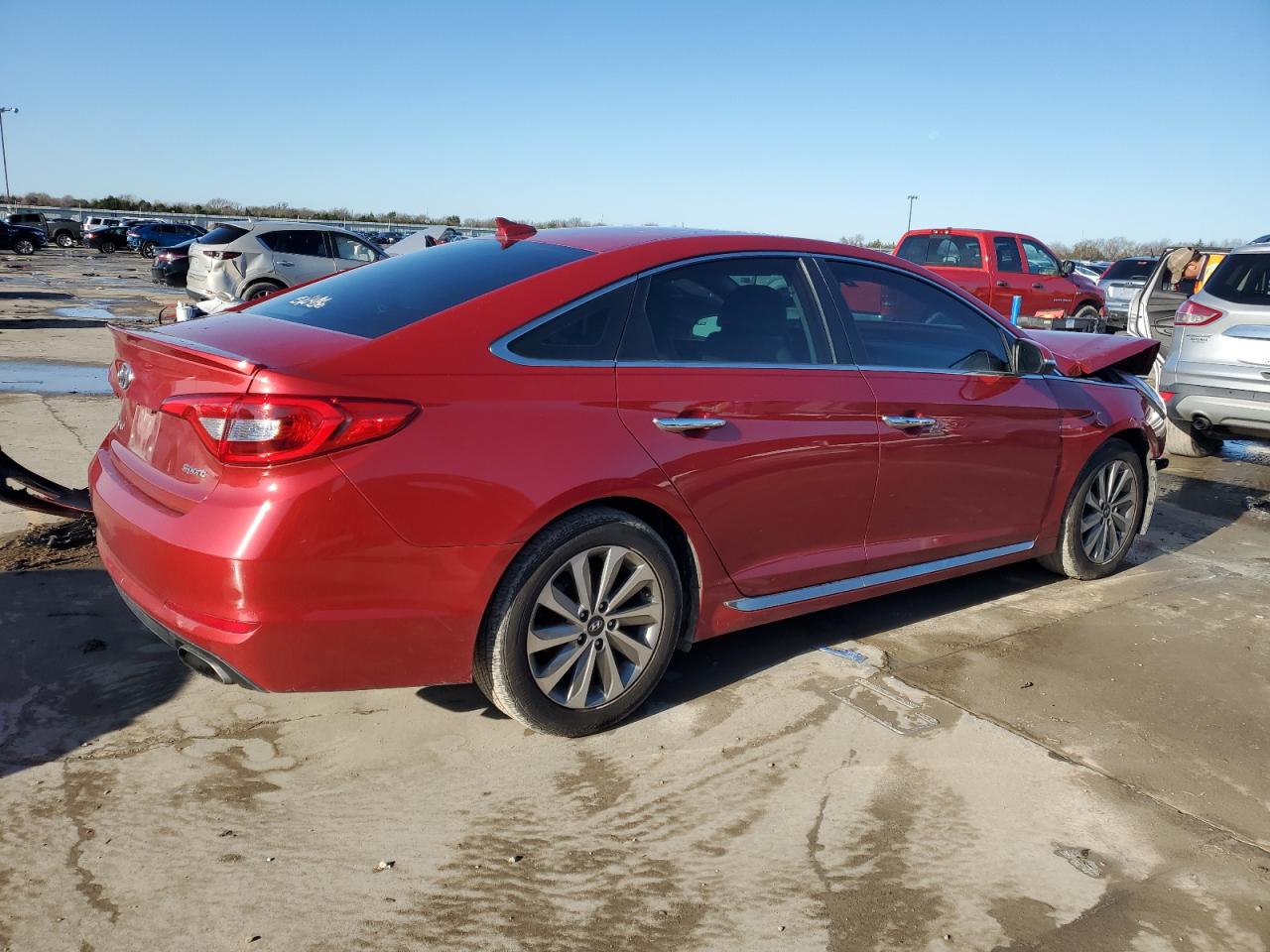 2017 Hyundai Sonata VIN 5NPE34AF3HH443958 Copart auction photo, all over damage thumbnail 3