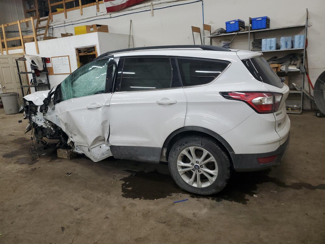 2018 Ford Escape VIN 1FMCU9HD2JUA47355 Copart auction photo, front end / side damage thumbnail 2