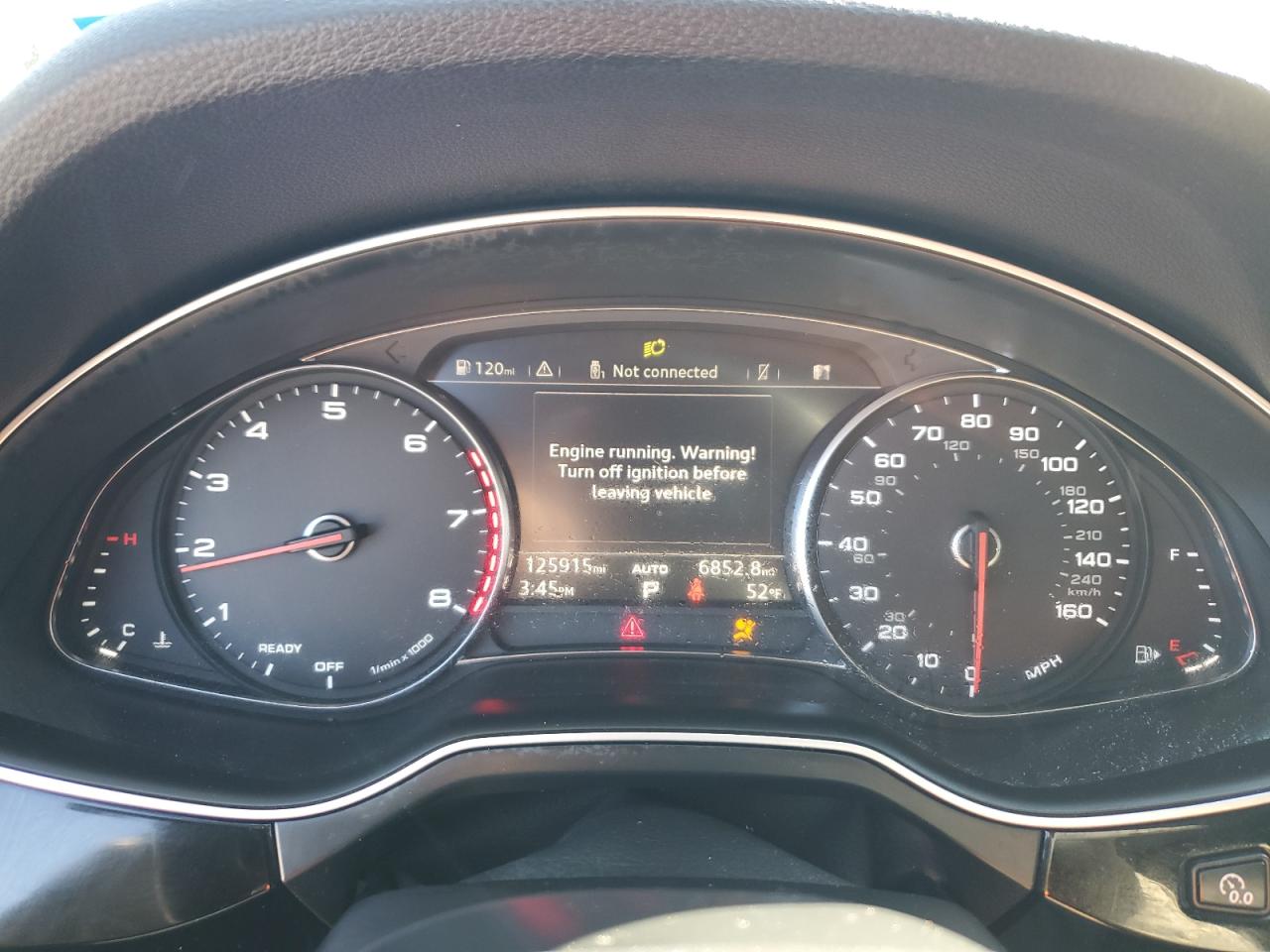 2019 Audi Q7 VIN WA1AAAF79KD003545 Copart auction photo, front end / side damage thumbnail 9
