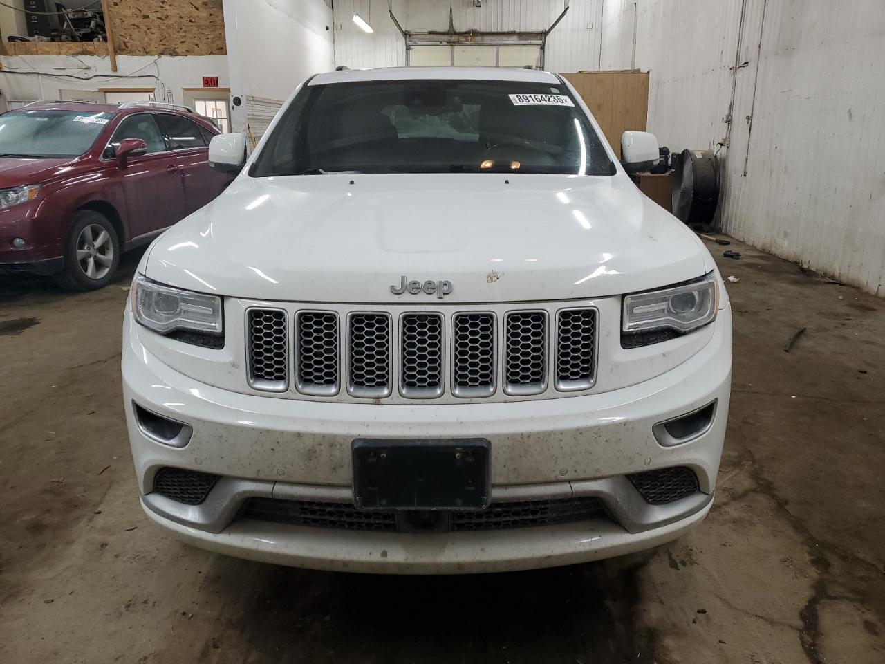 2016 Jeep Grand Cherokee VIN 1C4RJFJG8GC343912 Copart auction photo, front end / side damage thumbnail 5