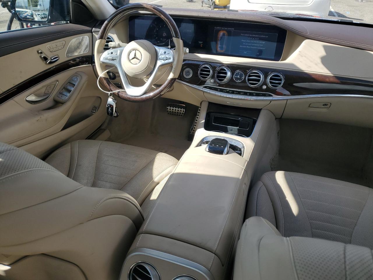 2020 Mercedes-Benz S-klasse VIN W1KUG8DB4LA569882 Copart auction photo, front end damage thumbnail 8