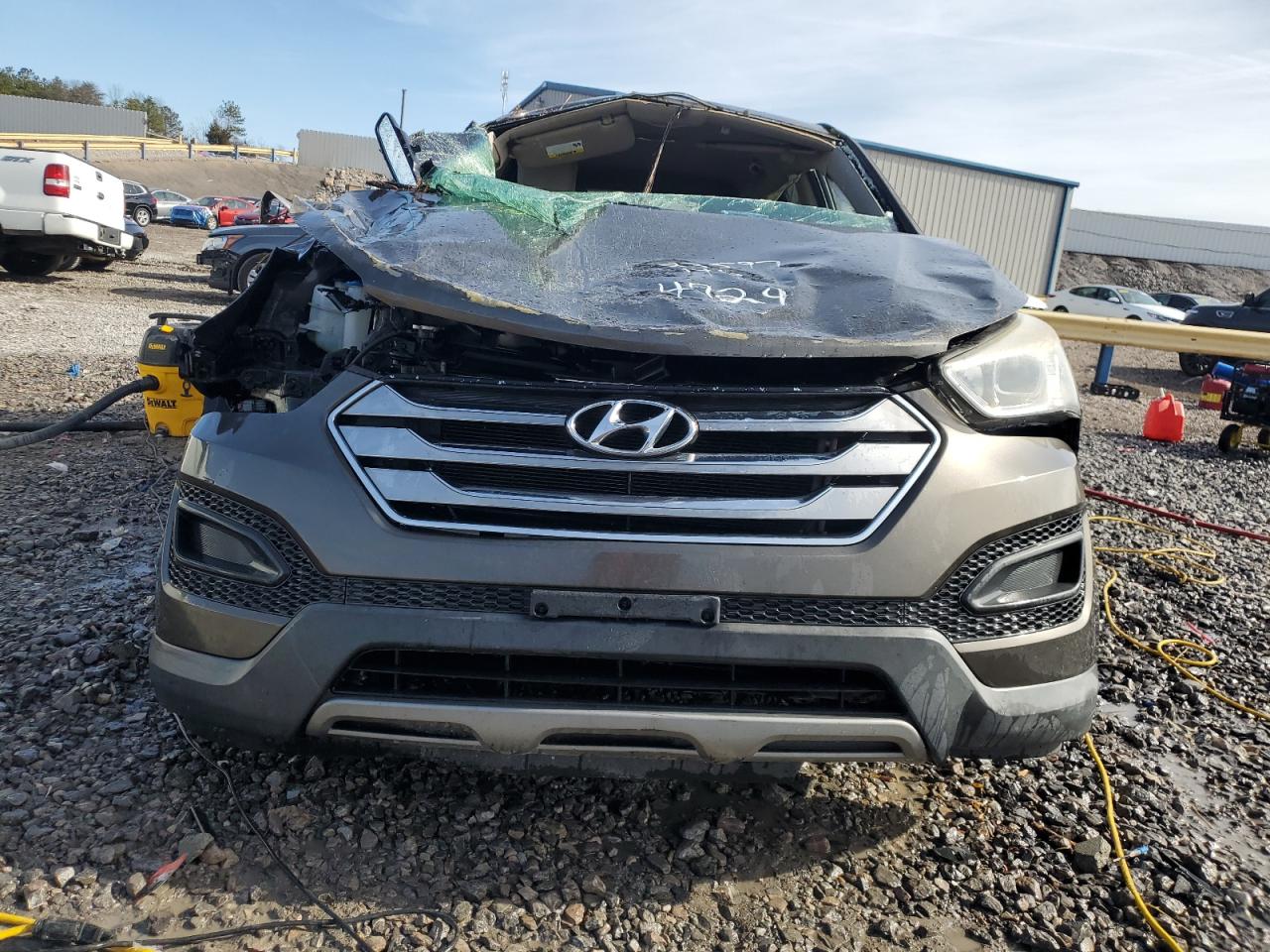 2014 Hyundai Santa Fe VIN 5XYZT3LB5EG144724 Copart auction photo, rollover / top/roof damage thumbnail 5