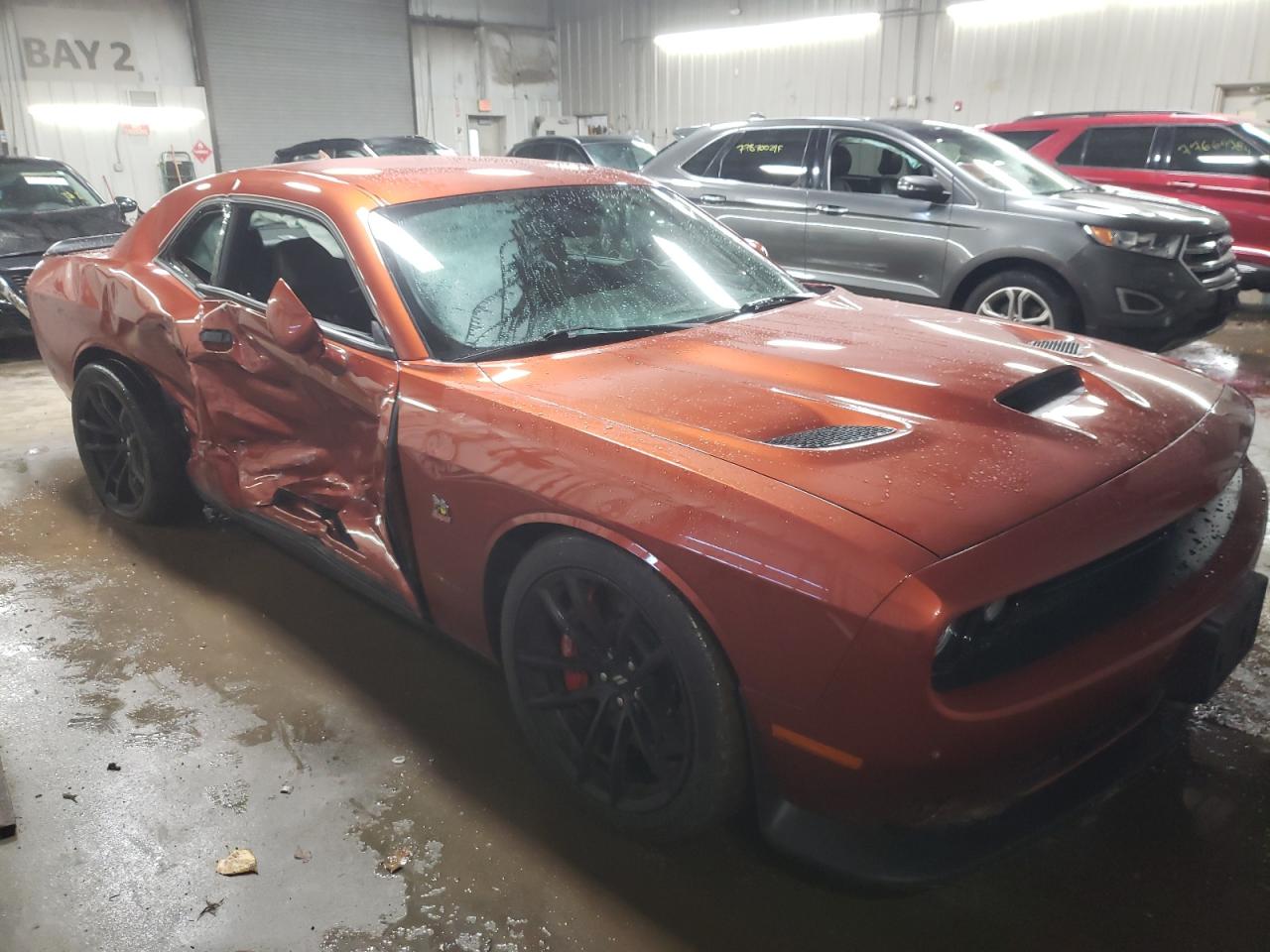 2021 Dodge Challenger VIN 2C3CDZFJ9MH680993 Copart auction photo, side damage thumbnail 4