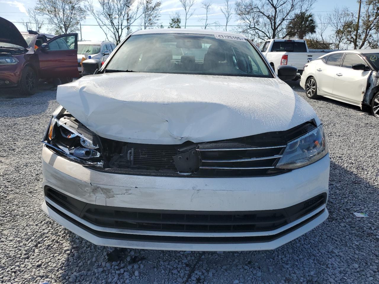 2015 Volkswagen Jetta VIN 3VW2K7AJ1FM412482 Copart auction photo, front end damage thumbnail 5